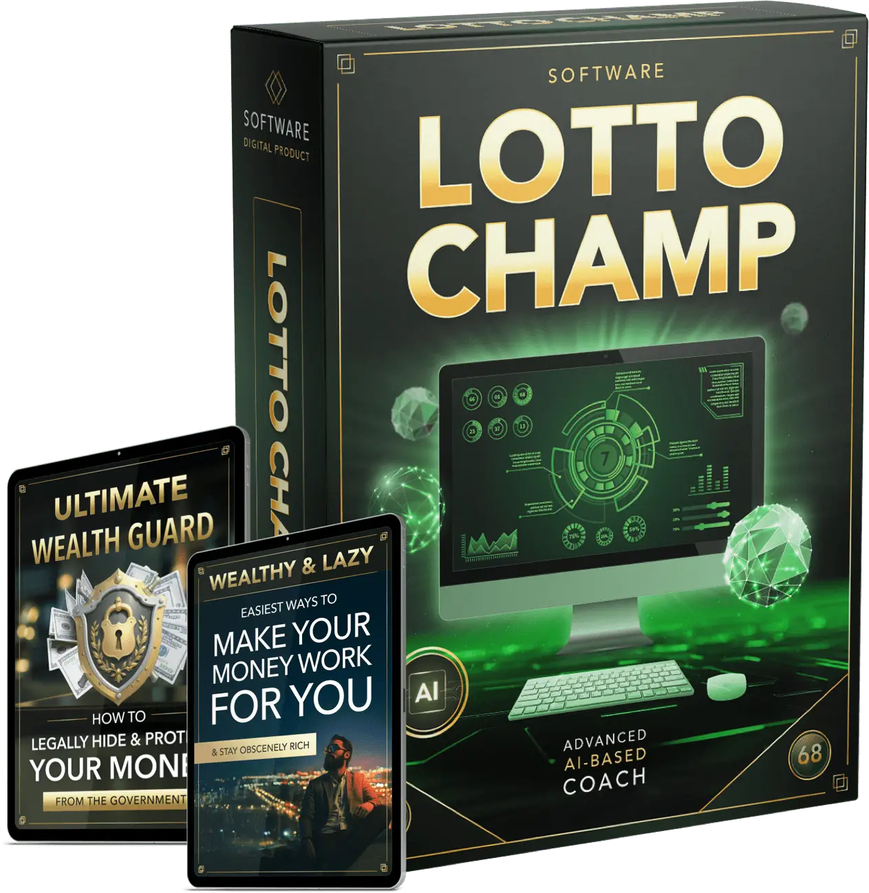Lotto Champ — AI lottery prediction software bundle with bonuses